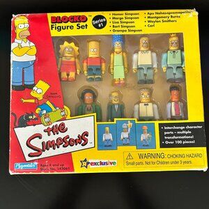 NIB The Simpsons Blocko Figure Set Series 1